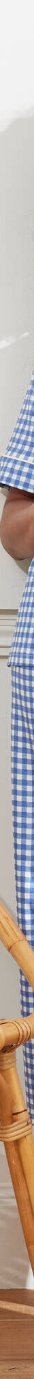 Pyjama court imprimé carreaux (bleu) Pyjama court imprimé carreaux (bleu)